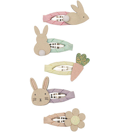 Mimi & Lula Hair Clips - 5-Pack - 4 cm - Easter Bunny