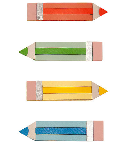 Mimi & Lula Hárspenna - 4 Pakki - 4,5 cm - Litarblýantari