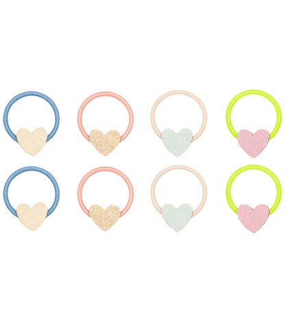 Mimi & Lula Elastic Hair Bands - 8-Pack - Dreamy Hearts Dreamlan