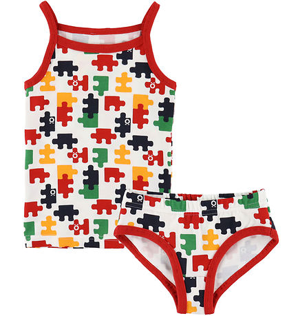 Katvig Underwear - White w. Jigsaw Puzzle