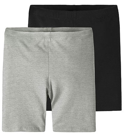Name It Radlershorts - Noos - 2er-Pack - NkfVivian - Schwarz/Gra