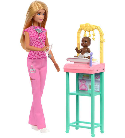 Barbie Dúkka - 30 cm - Barnalæknir Leiksett