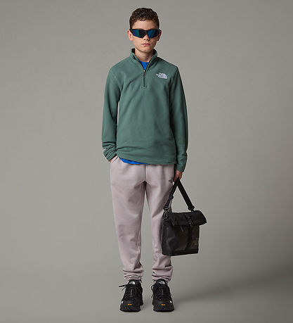 The North Face Fleece Jacket - Glacier - 1/4 Zip - Duck Green