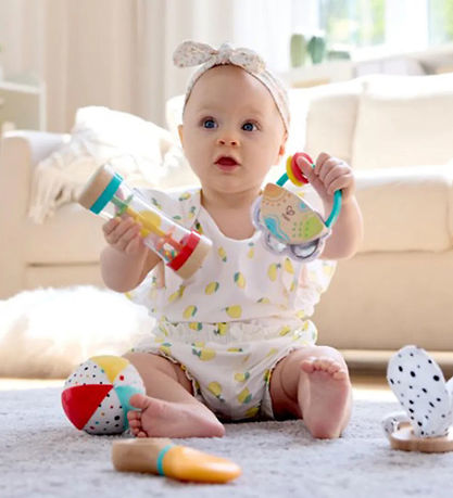 Hape Motorikspielzeug - 5 in 1 Sensorik-Set für Babys