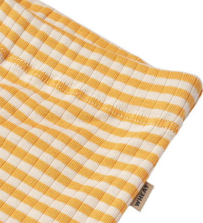 Wheat Byxor - Ela - Yellow Rib Stripe