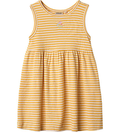 Robe Wheat - Rib - Martha - Yellow Rib Stripe