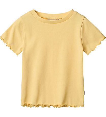 Wheat Stuttermabolur - Rib - Alicia - Golden Yellow