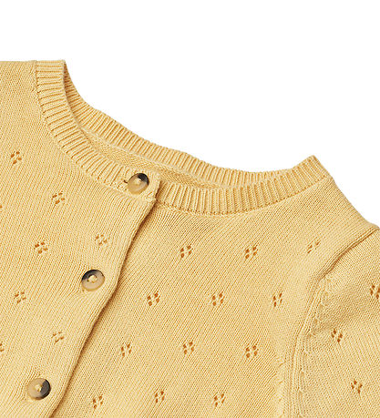 Wheat Cardigan - Knitted - Maia - Golden Yellow