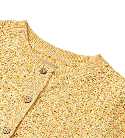 Wheat Cardigan - Knitted - Magnella - Golden Yellow