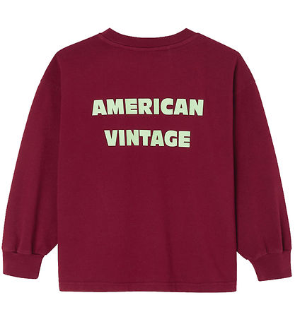 American Vintage Bluse - Fizvalley - Vintage Burgundy m. Print