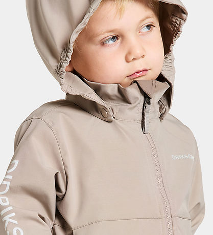 Didriksons Lightweight Jacket - Raspberry - Beach Beige