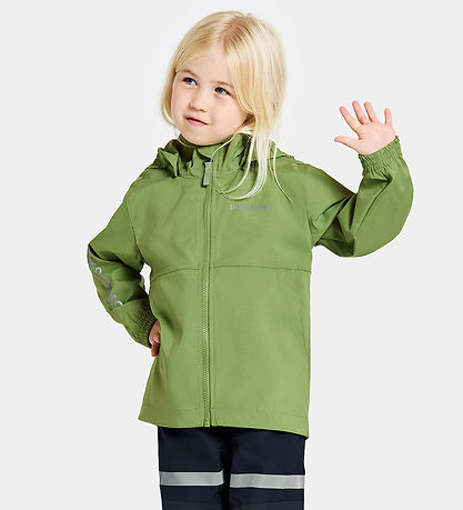 Didriksons Lightweight Jacket - Raspberry - Algae Green