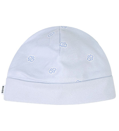 BOSS Geschenkbox - Strampler/Mütze - Hellblau m. Logos