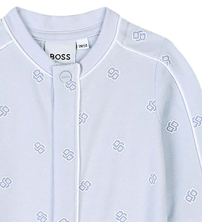 BOSS Geschenkbox - Strampler/Mütze - Hellblau m. Logos