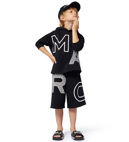 Shorts en Molleton Little Marc Jacobs - Noir/Blanc