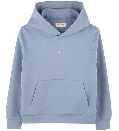 Zadig & Voltaire Hoodie - Lavender Blue w. Print