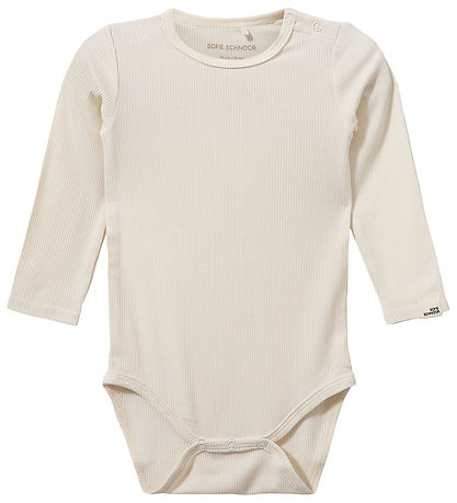 Sofie Schnoor Bodysuit l/s - Rib - DicteSB - Off White