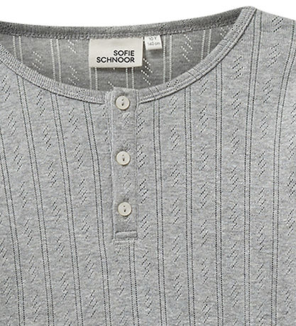 Sofie Schnoor Blouse - PetriciaSY Points - Grey Melange w. Hulm