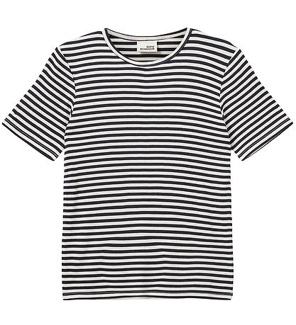 Sofie Schnoor Stuttermabolur - Nataliasy - Rib - Black Striped