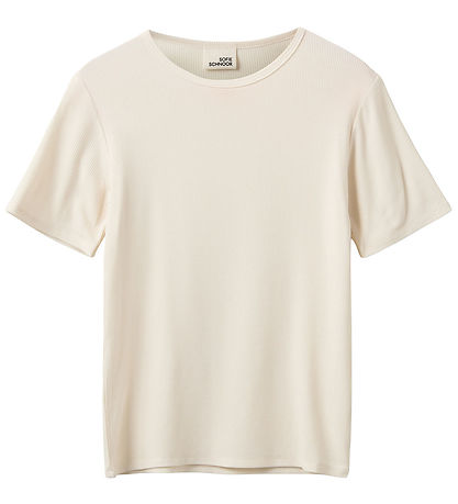 Sofie Schnoor Stuttermabolur - Nataliasy - Rib - Off White