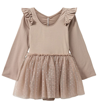 Sofie Schnoor Gymsuit - Tulle - Old Rose w. Dots