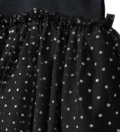 Sofie Schnoor Gymsuit - Tulle - Black w. Dots