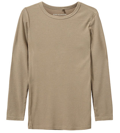 Sofie Schnoor Blouse - Rib - Petrician - Dark Sand