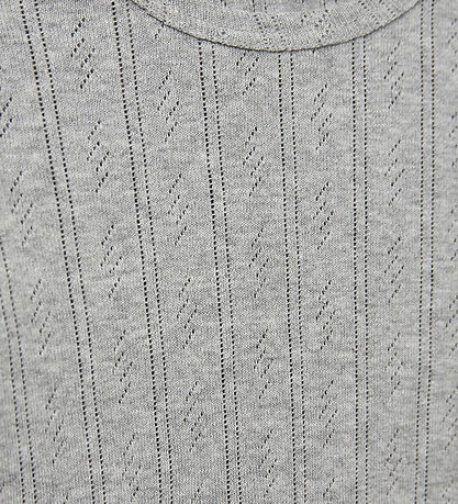 Sofie Schnoor Blouse - PetriciaSY Pointelle - Grey Melange w. Po
