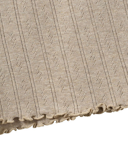 Sofie Schnoor Shorts - Haselsy Points - Beige w. Pointelle