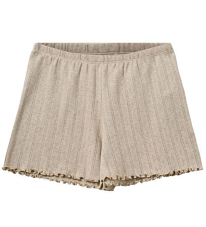 Sofie Schnoor Shorts - Haselsy Points - Beige w. Pointelle