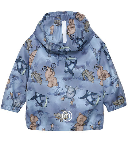 Minymo Softshell Jacket - Flint Stone w. Print