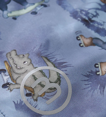 Minymo Softshell Jacket - Flint Stone w. Print
