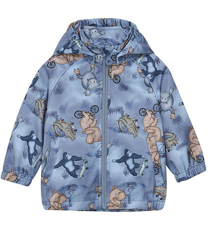 Minymo Softshell Jacket - Flint Stone w. Print