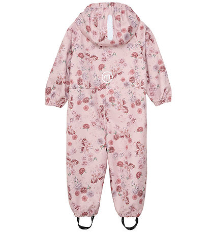 Minymo Softshellpak - Peach Zweep m. Bloemen