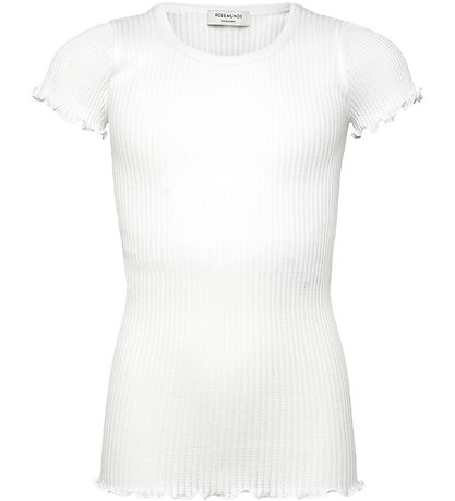 Rosemunde Stuttermabolur - Rib - Bakú - Nýtt White