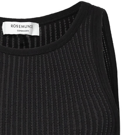 Rosemunde Topp - Rib - Baku - Svart