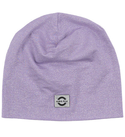 Mikk-Line Beanie - 2-layer - Lavender Aura w. Glitter