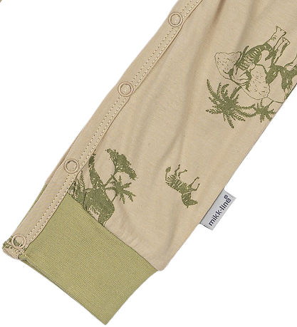 Mikk-Line Strampler - 2er-Pack - Grau Green