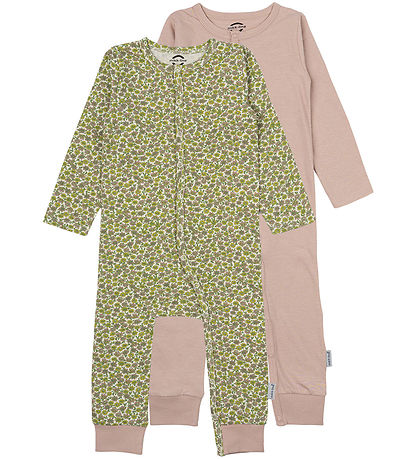 Mikk-Line Strampler - 2er-Pack - Adobe Rose
