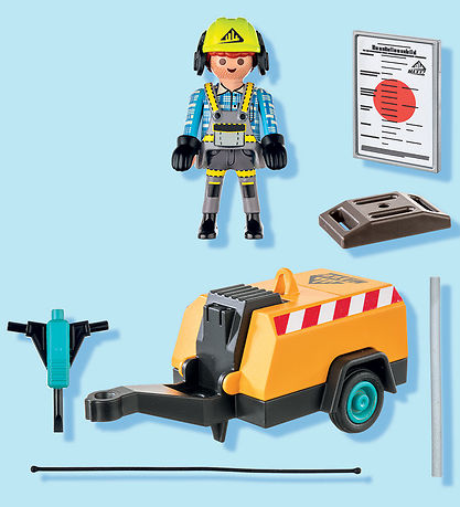 Playmobil Action Hetjur - Byggingarstarfsmaður - 71752 - 14 Part