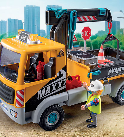 Playmobil Action Hetjur - Kranabíll - 71750 - 55 Partar