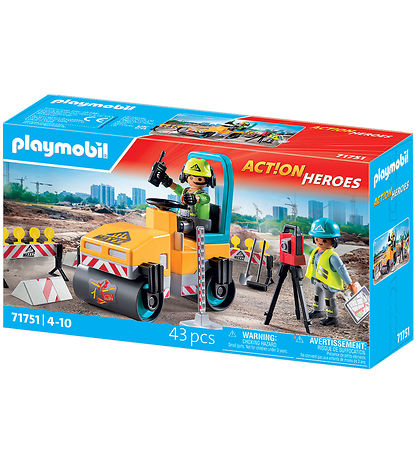 Playmobil Action Heroes - Roadworks - 71751 - 43 Parts