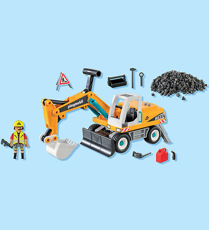 Playmobil Action Heroes - Large Excavator - 71749 - 32 Parts