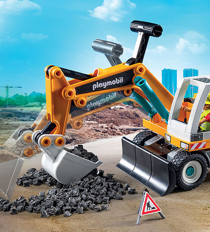Playmobil Action Heroes - Large Excavator - 71749 - 32 Parts