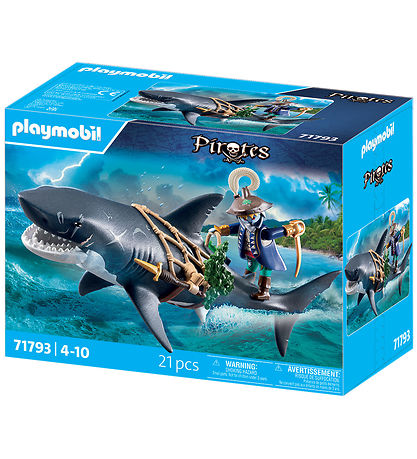 Playmobil Pirates - Giant Shark with Pirate - 71793 - 21 Parts