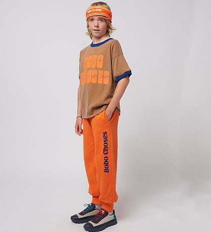 Bobo Choses Stuttermabolur - Brúnt