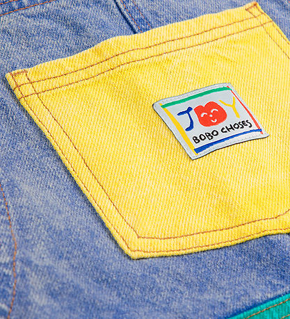 Bobo Choses Overalls - Smiling Color Block - Multicolour