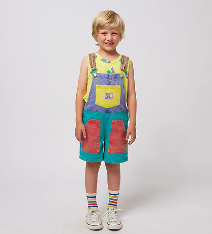 Bobo Choses Overalls - Smiling Color Block - Multicolour