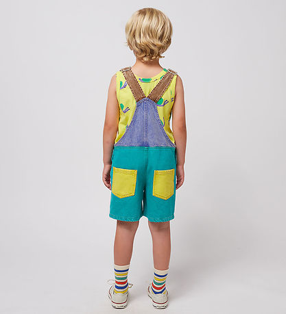 Bobo Choses Overalls - Smiling Color Block - Multicolour