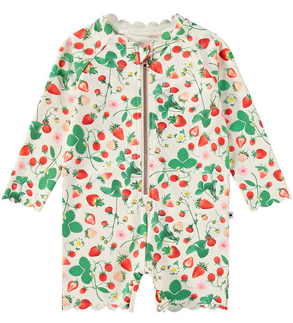 Molo Coverall Swimsuit - UV50+ - Nigella - Strawberry Field